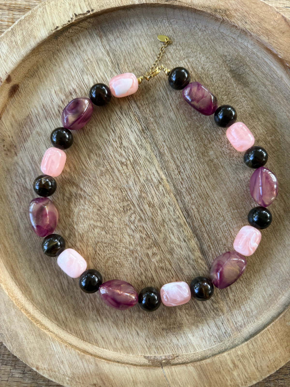 Paars/bruin/roze combinatie
