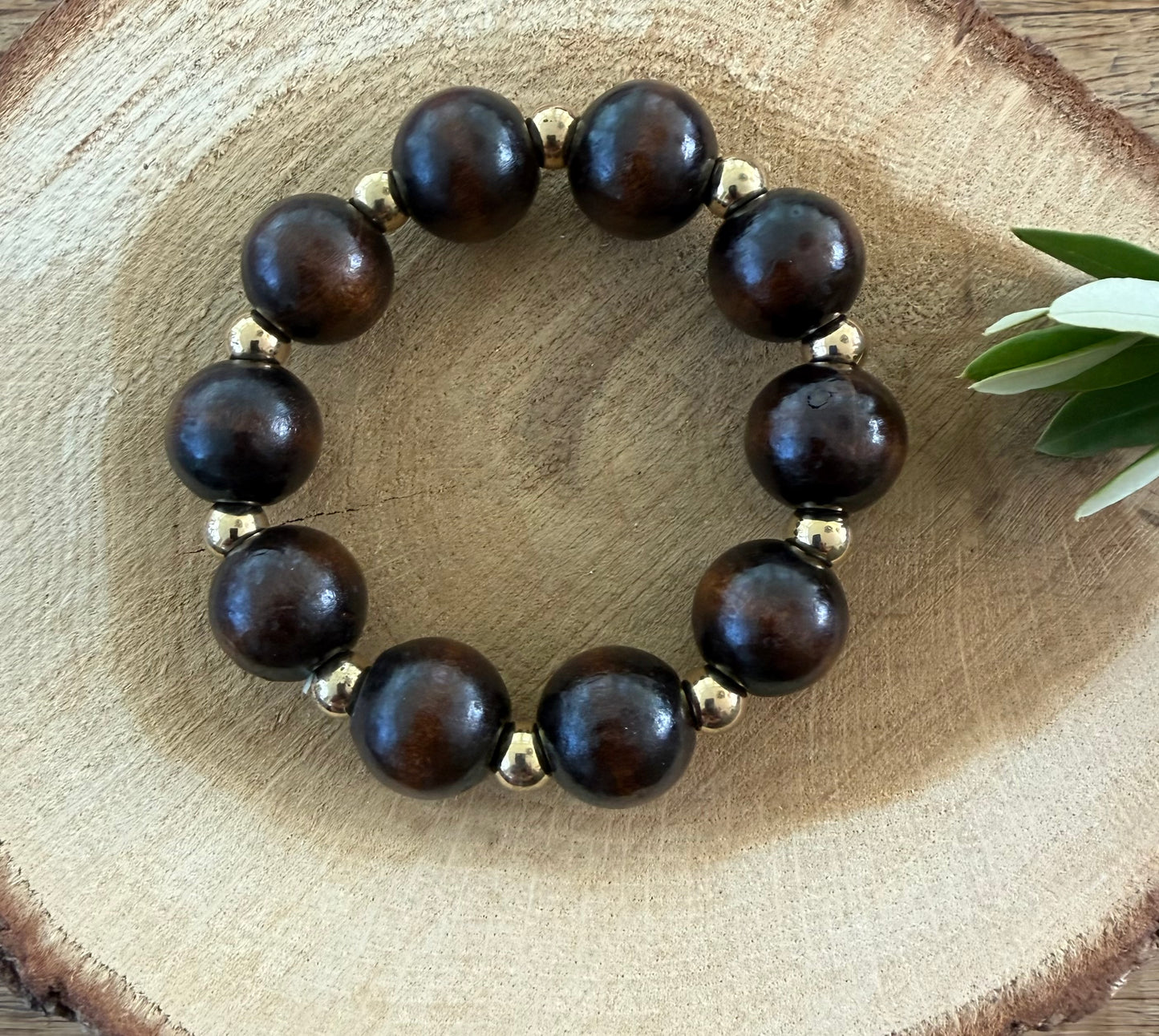 Bruine houten kralen