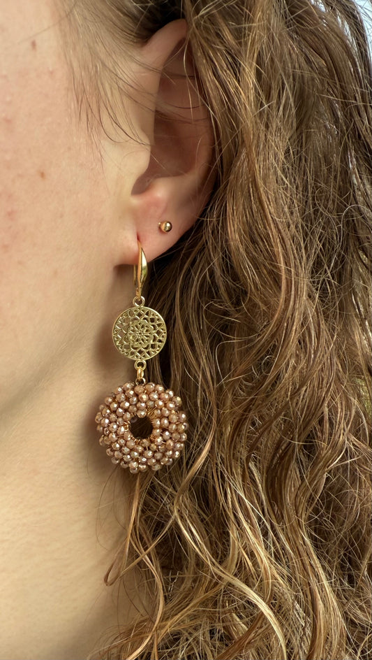 Lichtbruine kraaltjes aan dichte connector