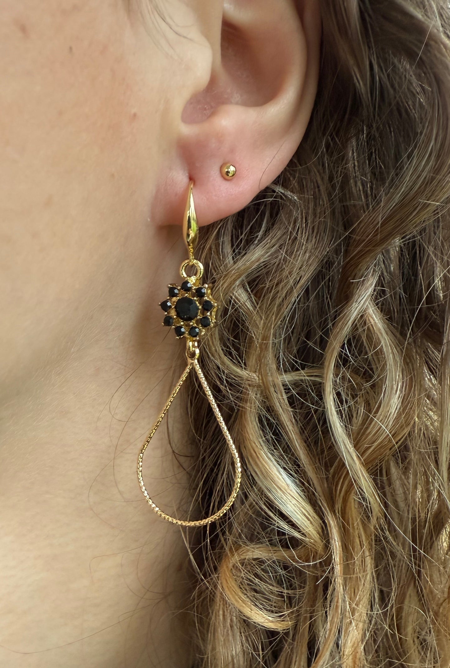 Zwart met een open druppel