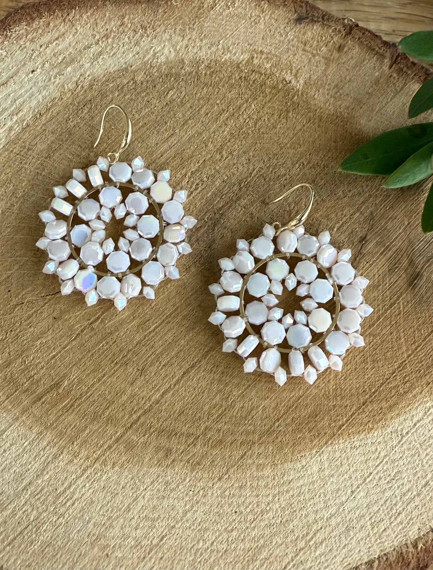 Crème parelmoer kralen