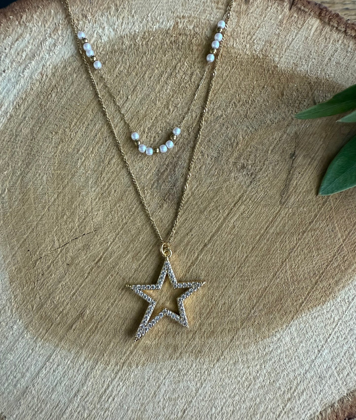 Dubbele ketting met ster