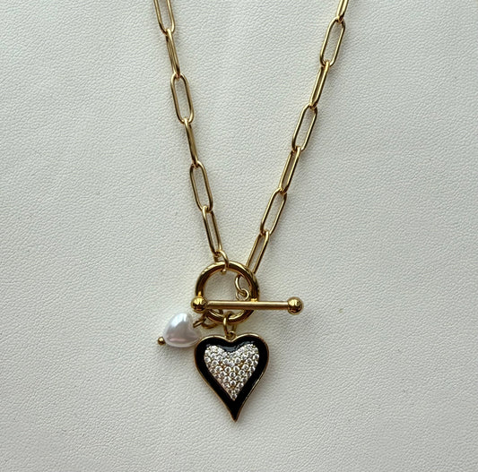 Ketting met hart , sluiting voor