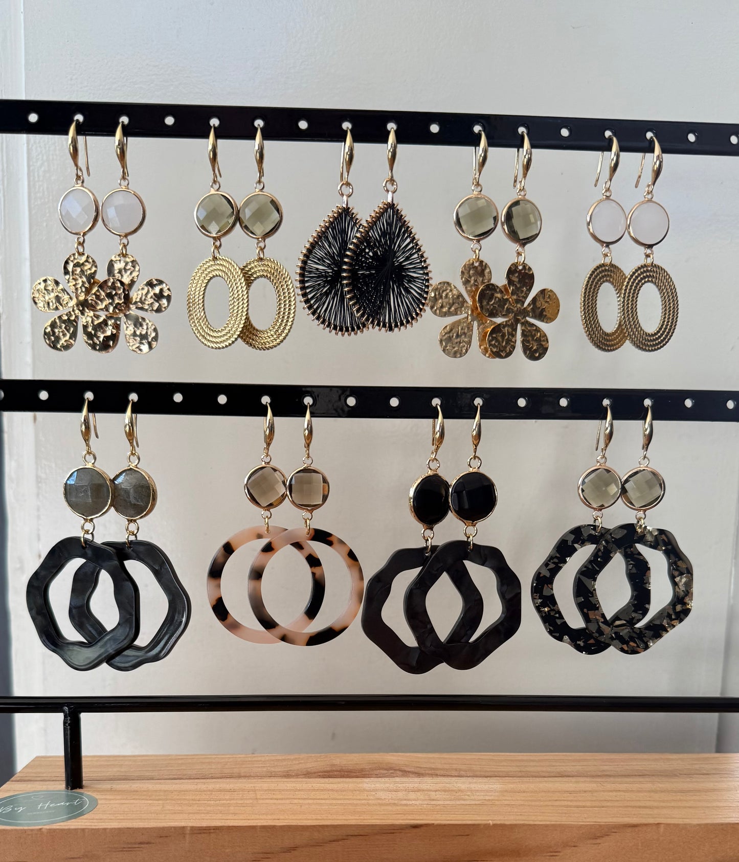 Doorzichtige bruine facetsteen met luxe open hanger