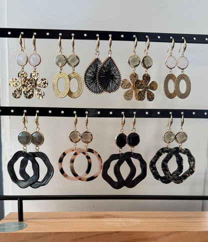 Doorzichtige bruine facetsteen met luxe open hanger