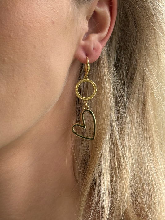 Hartjes aan een open connector