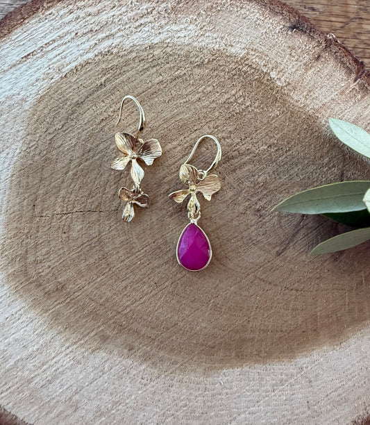 Asymmetrisch met roze natuursteen