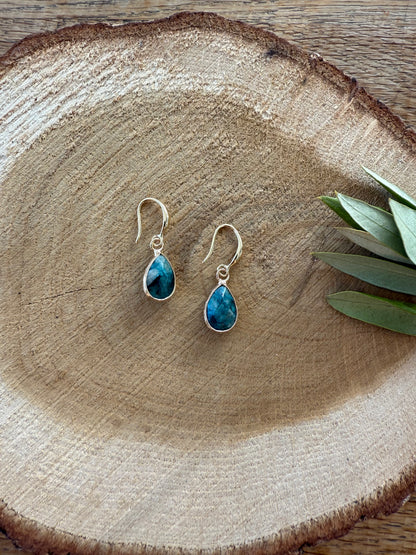 Gemêleerde groen/blauwe natuursteen druppel