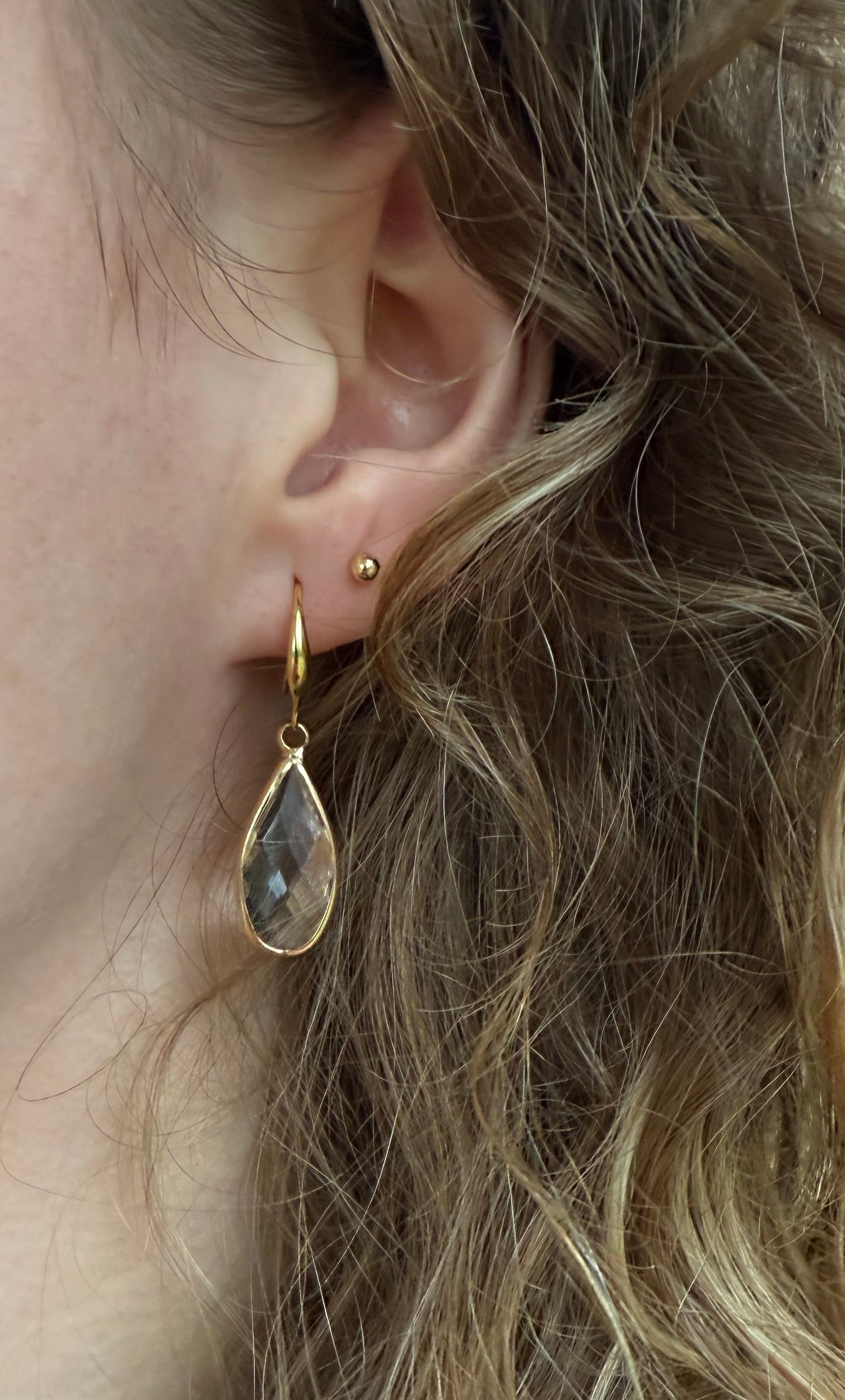 Doorzichtige facet druppel