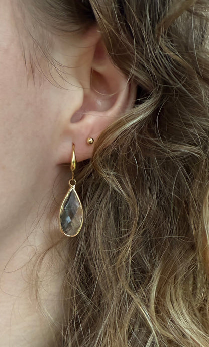 Doorzichtige facet druppel