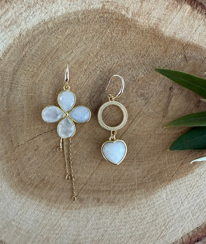 Asymmetrisch witte combinatie met kettinkje