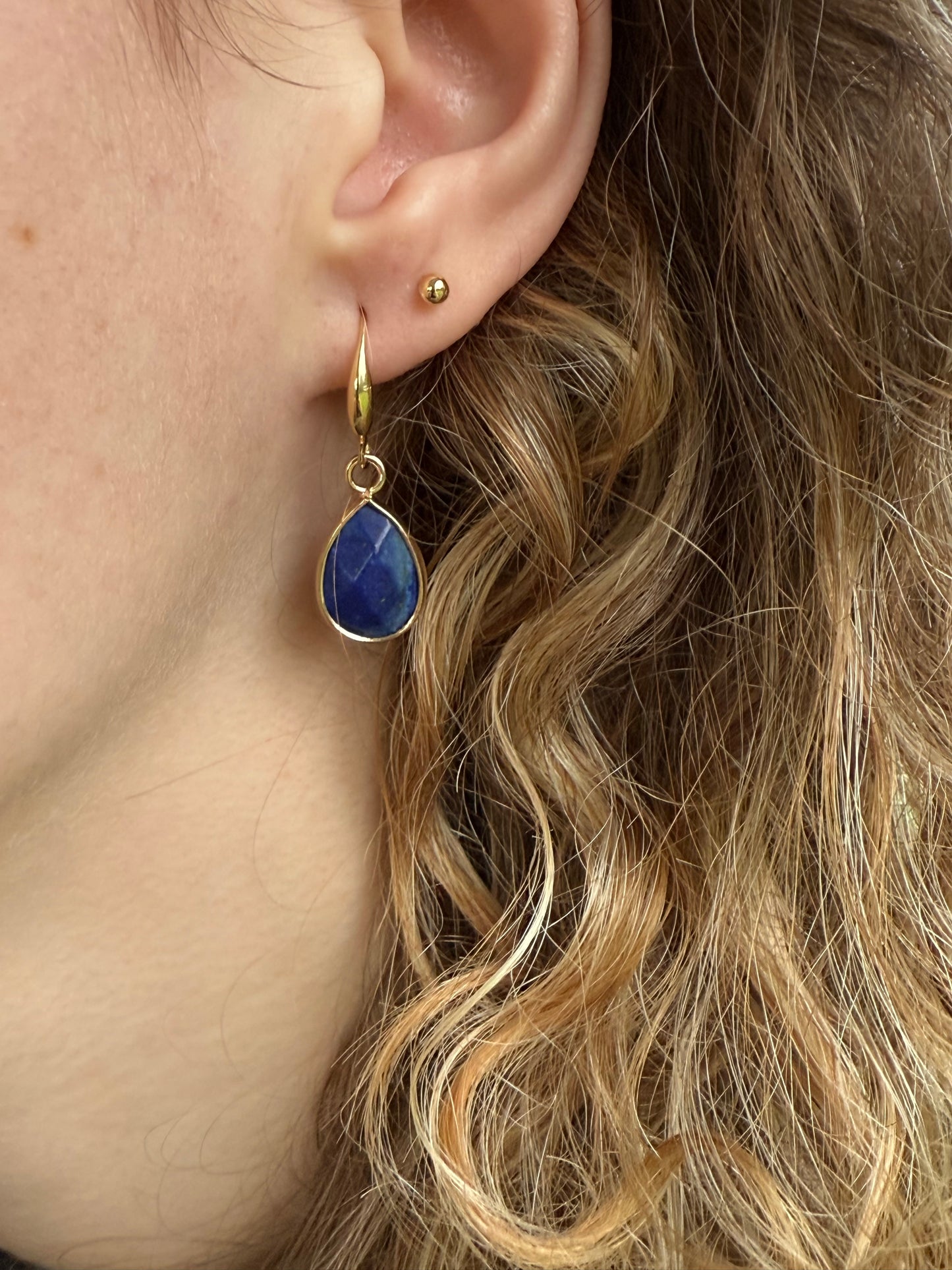 Kleine blauwe natuursteen