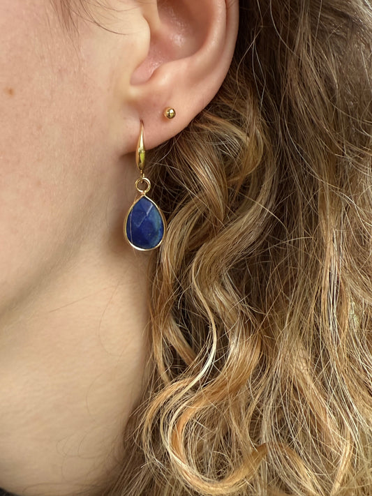 Kleine blauwe natuursteen