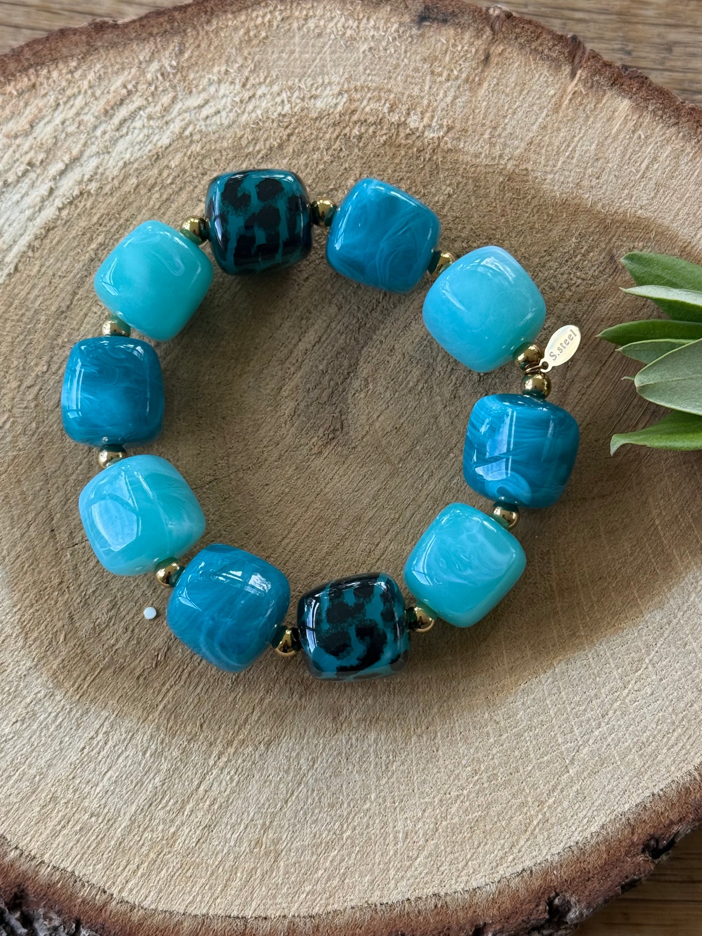 Blauwe armband