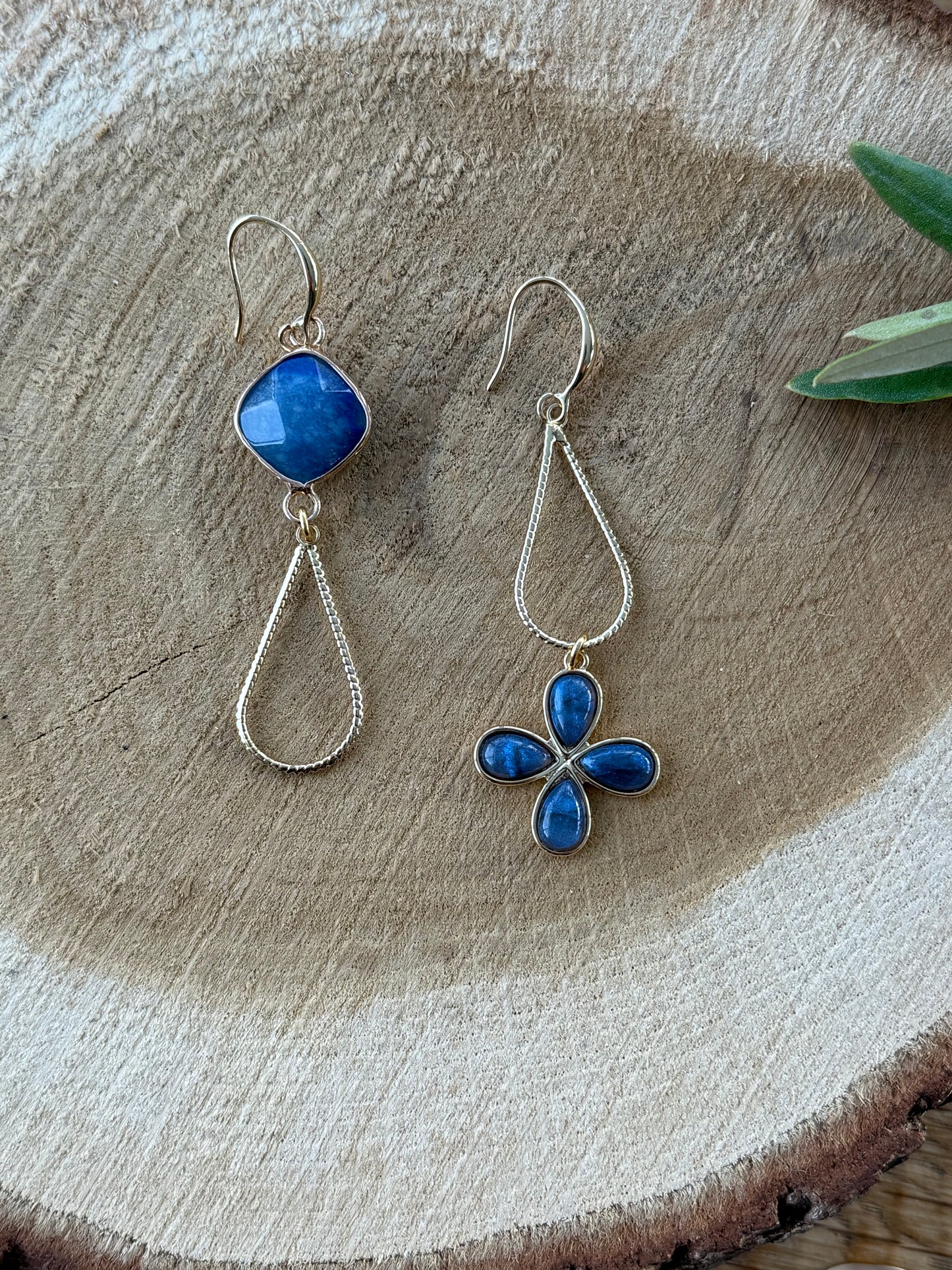 Lange asymmetrische blauw