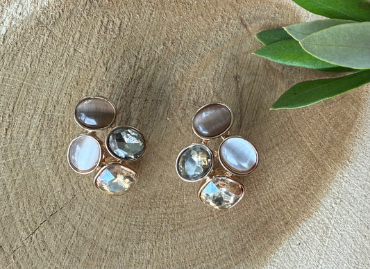 Bruin /parelmoer steker