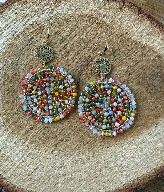 Multi kleur kralen aan dichte connector