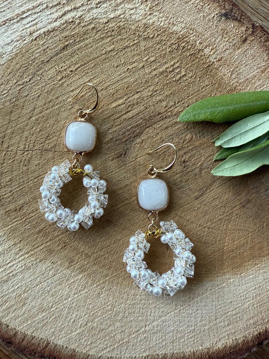 Natuursteen met kralenhanger