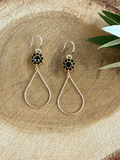 Zwart met een open druppel