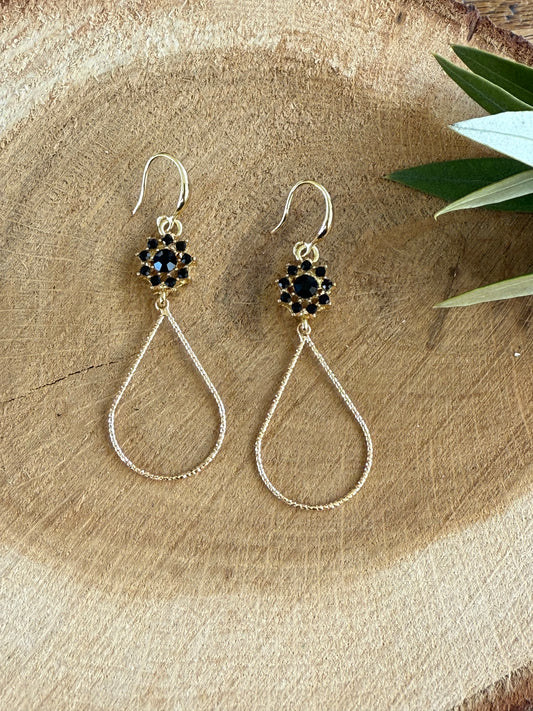 Zwart met een open druppel